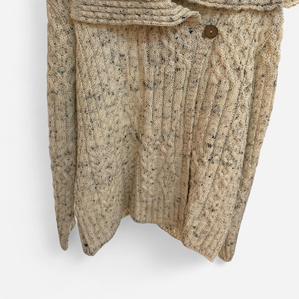 British Wool Classic Cabled Cozy  Knit Sweater